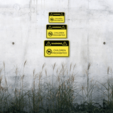 Classic Framed Plus Warning Children Prohibited Wall or Door Sign | Children Safety Sign