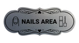 Signs ByLITA Designer Nails Area Makeup Area Wall or Door Sign