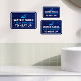 Classic Framed Plus Water Takes A Few Minutes To Heat Up Wall or Door Sign | Friendly Home Signage