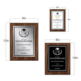 High School and College Graduation Customizable Wooden Award Plaque | Easel Mount Option | Achievement and Recognition Personalizable Plaques