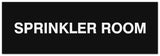 Signs ByLITA Basic Sprinkler Room Sign - Laser-Engraved Lettering | Durable ABS Plastic | Vibrant Colors | Powerful Foam Tape