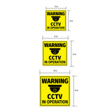 Square Plus Warning CCTV In Operation Wall or Door Sign | Home and Business Security