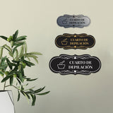 Signs ByLITA Designer Cuarto de Depilación Wall or Door Sign | Spanish Waxing Room Sign