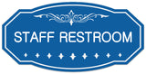 Signs ByLITA Victorian Staff Restroom Wall or Door Sign - Easy Installation | Durable Wall or Door