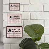 Classic Framed Plus Prayer Leader – Faithfully Supporting Through Prayer Door or Wall Sign | Place of Worship Signs