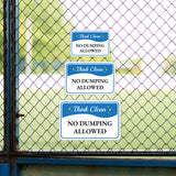 Classic Framed Plus Think Clean No Dumping Allowed Door or Wall Sign | Health & Safety Signage