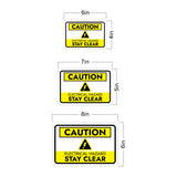 Classic Framed Plus Caution Electrical Hazard Stay Clear Door or Wall Sign | Workplace Health and Safety Warning Signage