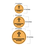 Circle Plus Photography Studio Wall or Door Sign | Easy Installation | Business & Studio Signage