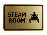 Signs ByLITA Classic Framed Steam Room Wall or Door Sign