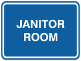 Signs ByLITA Classic Framed Janitor Room Sign - Easy Installation | Durable Material