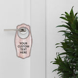 Custom Full Color Door Hangers (4 x 8") | Personalized Door Handle Signs for Homes and Businesses | Create Your Own Message