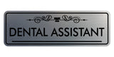 Signs ByLITA Standard Dental Assistant Tooth Graphic Dentist Office Decor Wall or Door Sign