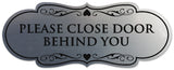 Signs ByLITA Designer Please Close Door Behind You Sign - Easy Installation | Durable Wall or Door Sign