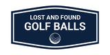 Fancy Lost And Found Golf Balls Wall or Door Sign