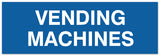 Signs ByLITA Basic Vending Machines Sign - Laser-Engraved Lettering | Durable ABS Plastic | Vibrant Colors | Powerful Foam Tape