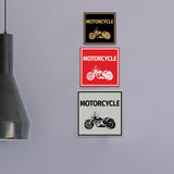 Signs ByLITA Square Motorcycle Wall or Door Sign