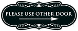 Signs ByLITA Designer Please Use Other Door (Right Arrow) Sign - Easy Installation | Durable Wall or Door Sign