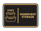 Signs ByLITA Classic Framed Ingredient Storage Door or Wall Sign Easy Installation | Health And Safety | Building And Hospitality Signs