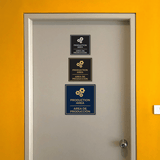 Signs ByLITA Square Production Area Door or Wall Sign | Spanish Bilingual Warehouse and Factory Sign