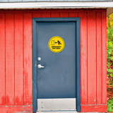 Circle Plus Emergency Exit Only Wall or Door Sign | Easy Installation | Office & Building Warning Signage
