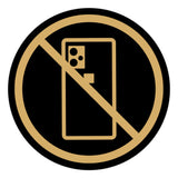 Signs ByLITA Circle No Cellphones Graphic Door or Wall Sign | Easy Installation | Durable Construction | Promote Health And Safety | Caution Warning Sign for Home, Business and Office Spaces