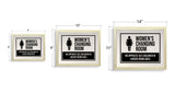 Designs ByLITA Women's Changing Room No Opposite Sex Children In Locker Room Area, Wall Print Art | Retail Store Decoration (Unframed or Framed)