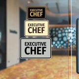 Signs ByLITA Classic Framed Executive Chef Door or Wall Sign Easy Installation | Office And Shop Decor | Bars And Restaurants