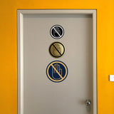 Signs ByLITA Circle No Entry Graphic Door or Wall Sign | Easy Installation | Durable Construction | Promote Health And Safety | Caution Warning Sign for Home, Business and Office Spaces