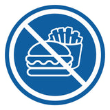 Signs ByLITA Circle No Food Allowed Graphic Door or Wall Sign | Easy Installation | Durable Construction | Promote Health And Safety | Caution Warning Sign for Home, Business and Office Spaces