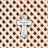Finally, be strong in the Lord and in the strength of his might. Ephesians 6:10 11.5" x 8" Cross Hanging Sign | Rustic Twine | Inspiring Religious Bible Decor