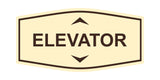 Fancy Elevator Up & Down Arrows Wall or Door Sign