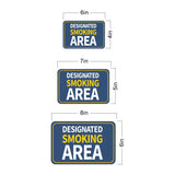 Classic Framed Plus Designated Smoking Area Door or Wall Sign | Warning Signage