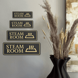 Standard Plus Steam Room Wall or Door Sign | Workplace Spa Signage