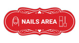 Signs ByLITA Designer Nails Area Makeup Area Wall or Door Sign