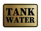 Signs ByLITA Classic Framed Tank Water Door or Wall Sign | Eco-Friendly Home Signs