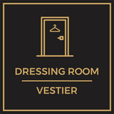 Signs ByLITA Square Dressing Room Wall or Door Sign | Spanish Bilingual Signs