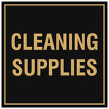 Signs ByLITA Square Cleaning Supplies Sign - Easy Installation | Durable Material