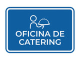 Signs ByLITA Classic Framed Oficina de Catering Door or Wall Sign