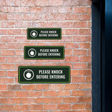 Standard Plus Please Knock Before Entering Door or Wall Sign | Business and Workplace Signage
