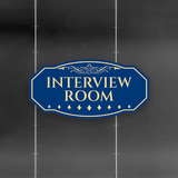 Victorian Plus Interview Room Wall or Door Sign | Legal and Courtroom Decoration