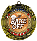 All Quality Stars Design Bake Off Medal | Competition | High Quality Metal Medal - 1st, 2nd, 3rd Place