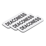 Deaconess 1 x 3" Name Tag, (3 Pack)