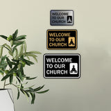 Classic Framed Welcome to Our Church Wall or Door Sign