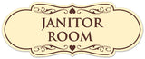 Signs ByLITA Designer Janitor Room Sign - Easy Installation | Durable Wall or Door Sign