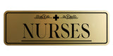 Signs ByLITA Nurses Graphic Medical Office Decor Wall or Door Sign