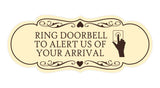 Signs ByLITA Designer Ring Doorbell to Alert Us of Your Arrival Wall or Door Sign