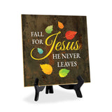 Religious Home Decor 5"x 5" Square Table Sign With Acrylic Easel