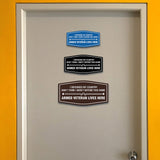 Signs ByLITA Fancy I Defended My Country Don't Think I Won't Defend This Home Armed Veteran Lives Here Easy Installation | Honor Veterans with Military Signs | US Pride | Businesses and Homes Wall or Door Sign