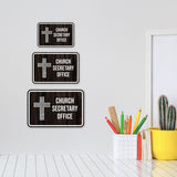 Classic Framed Plus Church Secretary Office Door or Wall Sign | Church and Place of Worship Signs