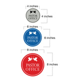 Signs ByLITA Circle Pastor Office Wall or Door Sign